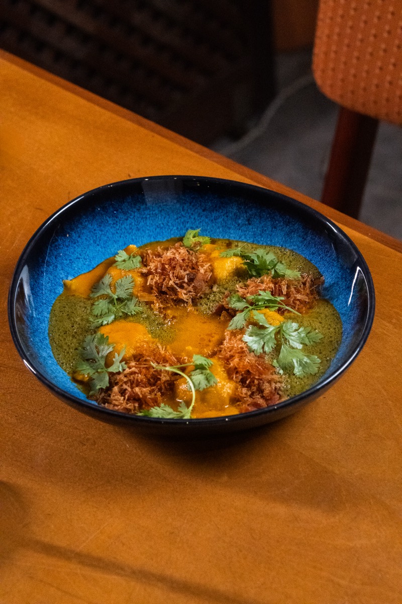 Ravioli de camarão